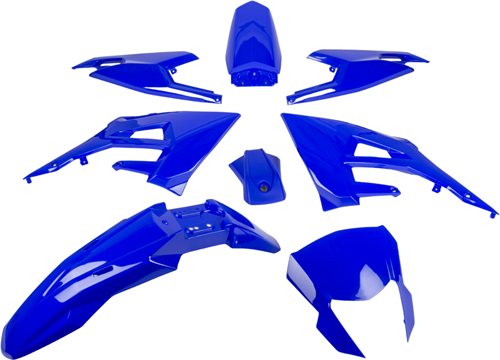 Kappenset (8 Delig) Derbi Senda R DRD X-treme / Derbi Senda SM X-treme / Gilera SMT / Gilera RCR vanaf bouwjaar 2018 - Blauw