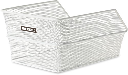 Metalen Fietsmand Basil Cento 36 x 26 x 18 cm - Wit