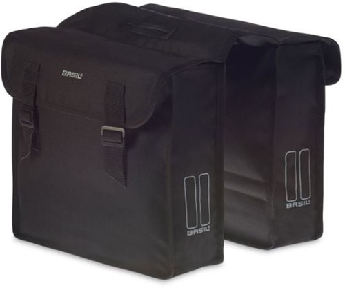 Fiets Basil dubbele fietstas Mara zwart 26L 33 x 11 x 30 cm