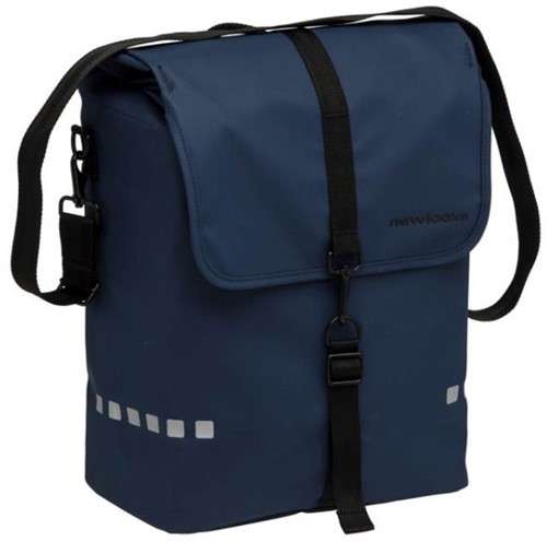 Fiets Enkele fietstas New Looxs Odense 17,5 liter 32 x 16 x 38 cm - donkerblauw