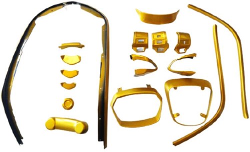 Complete Stylingkit / Sierlijst Set Vespa Sprint Mat Goud (Voor Modellen V.a 2018)