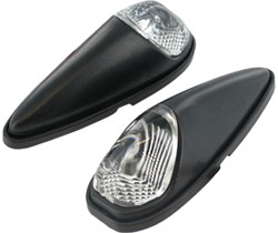 Led verlichting 12 volt DMP - Mat Zwart / Oranje