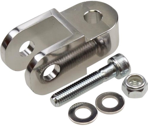 Schokbrekerverlenger Zilver Aprilia / AGM / Beta / BTC / CPi / Iva / Kymco / Keeway / Malaguti / Mbk / Peugeot / Sym / Yamaha - Lengte 40mm