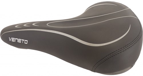 Edge Fietszadel Veneto Incl. Oppakbeugel En Achterlicht Zwart