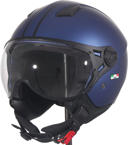 Helm Vito Jet Moda Mat Blauw Maat XS - 53-54cm 