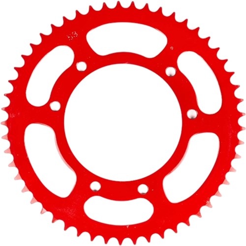 Achtertandwiel 53T Rood voor Derbi-Senda 50 R X-Treme / Derbi-Senda 50 SM X-Treme / Rieju MRT 50 / MBK-X-Limit 50 / Rieju SMX / Rieju MRX 
