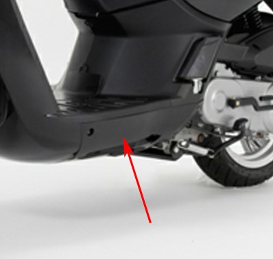 zijskirt peugeot kisbee 4t zwart links origineel 779176