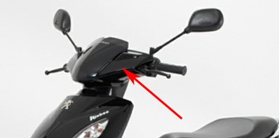 stuurkap peugeot kisbee 4t zwart metallic nk origineel 779167nk