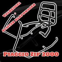 Package Deal Python Valbeugelset + Achterdrager Piaggio Zip 2000 [Mat Zwart]-2