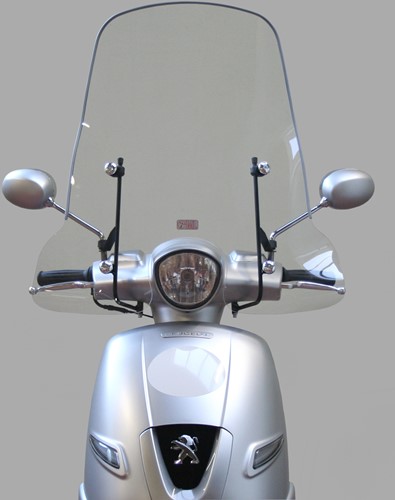 Windscherm Peugeot Django + Montageset Hoog Helder Origineel pg530-dja-00l