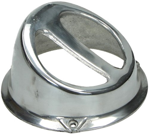 Luchthapper Vliegwieldeksel Chroom Minarelli / Vespa / Sym / Peugeot / China / Kymco / Piaggio / Yamaha / Baotian / China / GY6 [Metaal] Op=Op