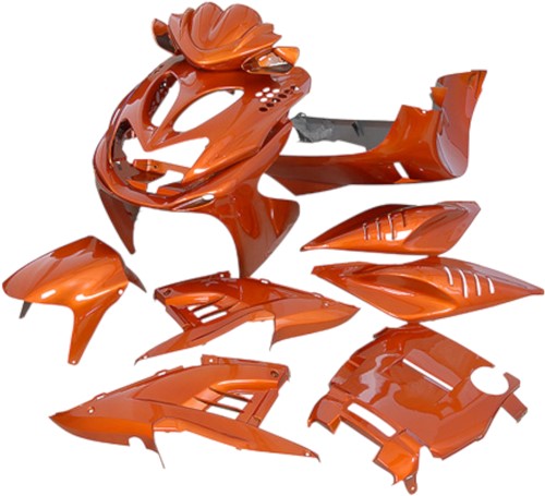 Kappenset STR8 Amber Oranje Yamaha Aerox T/m 2012 - 10 Delig