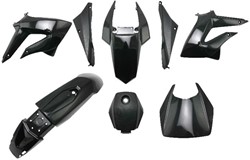 Kappenset Zwart (8 Delig) Derbi Senda DRD X-Treme t/m 2010 / Derbi Racing v.a 2010 t/m 2013 DMP