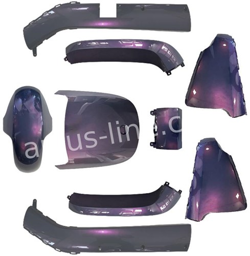 Kappenset voor Segway E110 / Segway E125 - Mystic Paars - 9 Delig