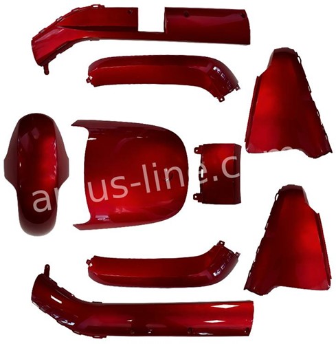 Kappenset voor Segway E110 / Segway E125 - Candy Red - 9 Delig