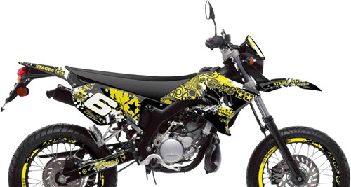 Sticker Set Stage6 voor Yamaha DT50 / MBK X-Limit - Geel