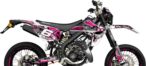 Sticker Set Stage6 voor Rieju MRT Bouwjaar 2009 t/m 2022 - Roze