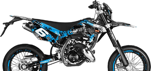 Sticker Set Stage6 voor Beta RR 50 Bouwjaar 2012 t/m 2020 - Blauw