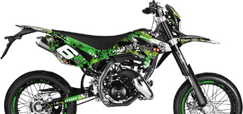Sticker Set Stage6 voor Beta RR 50 Bouwjaar 2012 t/m 2020 - Groen