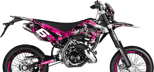 Sticker Set Stage6 voor Beta RR 50 Bouwjaar 2012 t/m 2020 - Roze