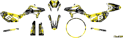 Sticker Set Stage6 voor Beta RR 50 Bouwjaar 2012 t/m 2020 - Geel-2