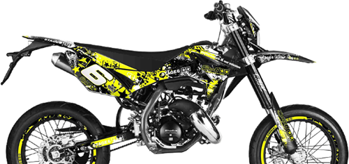 Sticker Set Stage6 voor Beta RR 50 Bouwjaar 2012 t/m 2020 - Geel