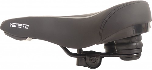 Edge Fietszadel Veneto Incl. Oppakbeugel En Achterlicht Zwart