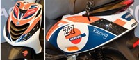 Sticker Set Piaggio Zip 2000 Sp Repsol (Voor Witte Scooter) Op=Op-2
