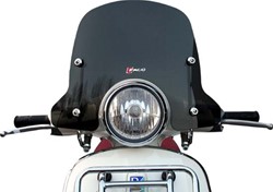 Windscherm FACO Laag Smoke Vespa Primavera / Vespa Elettrica Hoogte 355mm