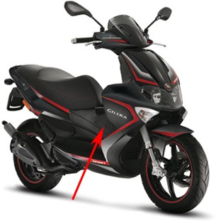 verwarmingsrooster gilera runner v.a 2005 RST rechts