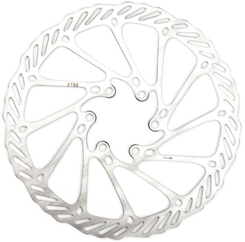 Fiets Remschijf Elvedes HP16 RVS Ø160mm met 6 remschijfboutjes