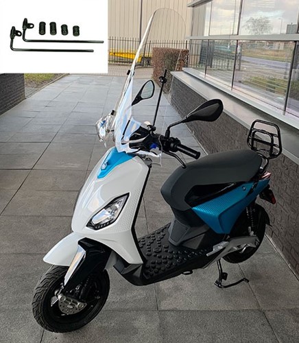Windscherm Hoog Piaggio ONE Helder