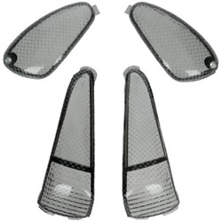 Knipperlichtglas Set voor Gilera Runner T/M 2002 - Carbon 