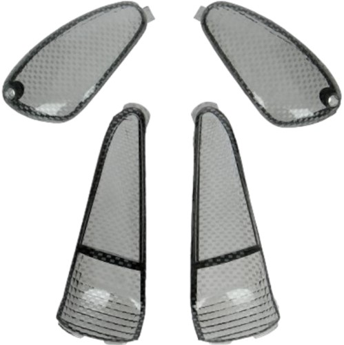 Knipperlichtglas Set voor Gilera Runner Pro vanaf 2003 - Carbon 