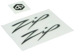 Stickerset 3D Piaggio Zip 2000 Zwart 3-Delig