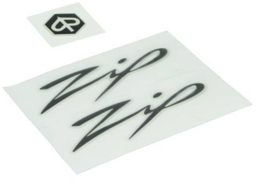 Stickerset 3D Piaggio Zip 2000 Zwart 3-Delig