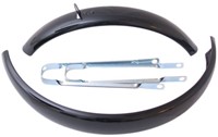 Fiets Spatbordset 16" ATB gemaakt van staal 60mm - zwart