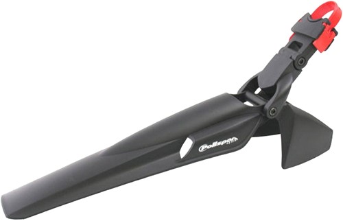 Fiets Achterspatbord Polisport 26 T/m 29 Inch X-Fighter - Met Zadelpenbevestiging Zwart