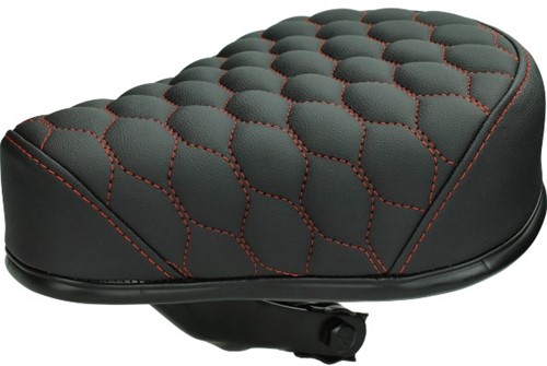 Zadel RS voor Puch Maxi Zwart / Rood 