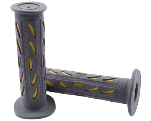 Handvat set Progrip 724 Dual Density grijs / geel druppel