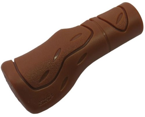 Handvat Ergonomisch Lang-model Bruin (per stuk)