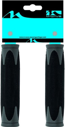 Fiets Handvatset M-Wave ATB Zwart/Grjs 130mm 2-componenten