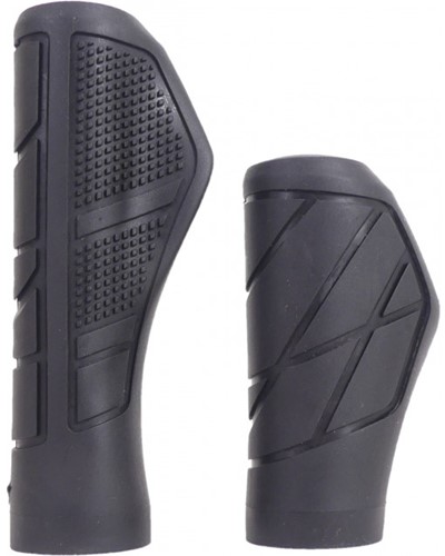 Handvatset Fiets Edge Urban 135/95mm - zwart