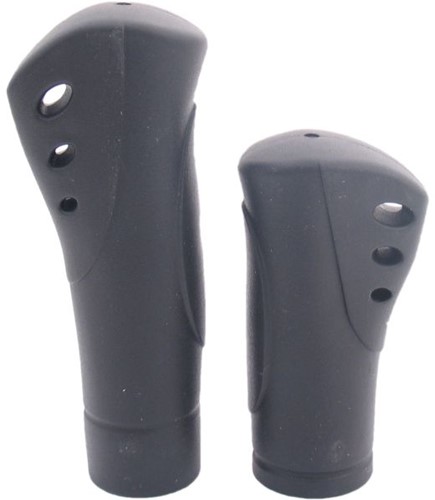 Fiets Handvatset Edge Ergo Venti - 125/92mm - zwart
