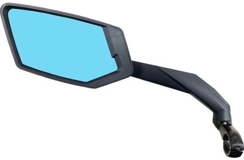 Fietsspiegel Links Edge Fatbike / E-bike Luxe Met Klem - Extra Groot En Licht Dimmend Glas