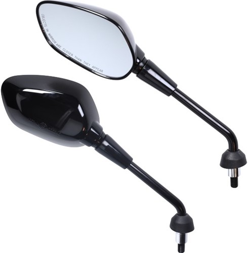 Spiegel Set Vespa GTS 300 HPE / Vepsa GTS RST / Vepsa GTS 300 Euro5 - 125 T/m 300 - Glans Zwart