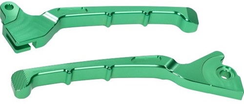 Remgreep Set Groen CNC EVO Vespa Sprint / Vespa LX 50 / Vespa Primavera / Piaggio Zip 2000 / Zip 50 4T - DMP