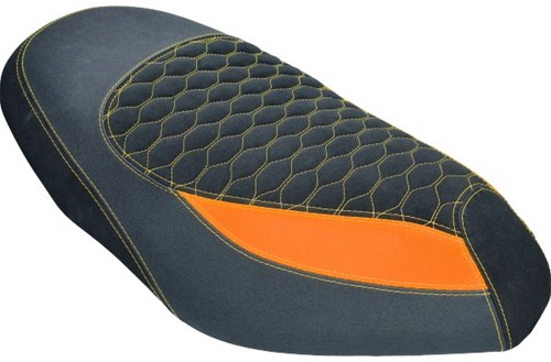 Buddydek GP1 voor Piaggio Zip 2000 - Zwart / Fluor Oranje - V.a 2006