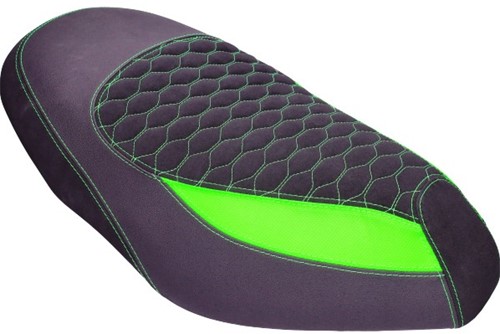 Buddydek GP1 voor Piaggio Zip 2000 - Zwart / Fluor Groen - V.a 2006