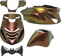 Kappenset RS-1 Piaggio Zip 50 2T / 4T - BMW Chesnut Bronze Brown